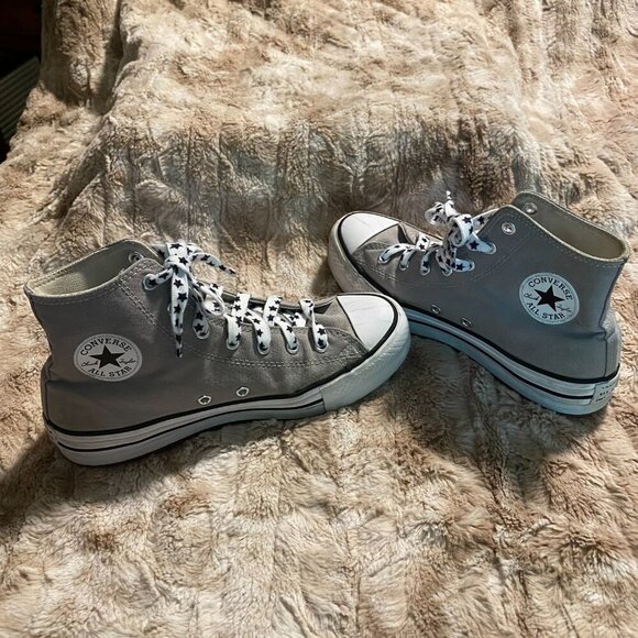 Converse All Star Chuck Taylor Grey High Tops Unisex US Mens 5 Womens 7 - Picture 3 of 13